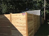<b>6 foot Horizontal Cedar Fence with Gate</b>